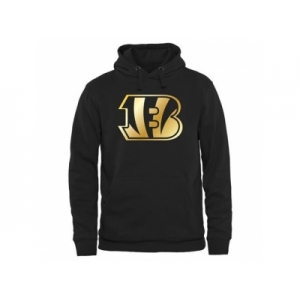 Men's Cincinnati Bengals Pro Line Black Gold Collection Pullover Hoodie