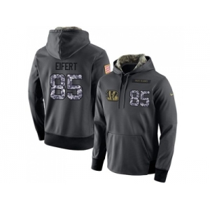 NFL Men's Nike Cincinnati Bengals #85 Tyler Eifert Stitched Black Anthracite Salute to Service Player Performance Hoodie