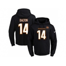 Nike Cincinnati Bengals #14 Andy Dalton Black Name & Number Pullover NFL Hoodie