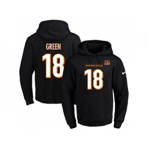 Nike Cincinnati Bengals #18 A.J. Green Black Name & Number Pullover NFL Hoodie