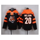 Nike Cincinnati Bengals #20 Reggie Nelson Black Player Pullover NFL Hoodie