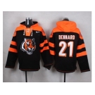 Nike Cincinnati Bengals #21 Darqueze Dennard Black Player Pullover NFL Hoodie