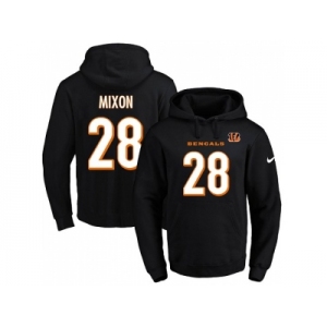 Nike Cincinnati Bengals #28 Joe Mixon Black Name & Number Pullover NFL Hoodie