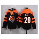 Nike Cincinnati Bengals #29 Leon Hall Black Player Pullover NFL Hoodie