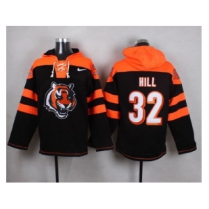 Nike Cincinnati Bengals #32 Jeremy Hill Black Player Pullover NFL Hoodie
