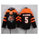 Nike Cincinnati Bengals #5 AJ McCarron Black Player Pullover NFL Hoodie