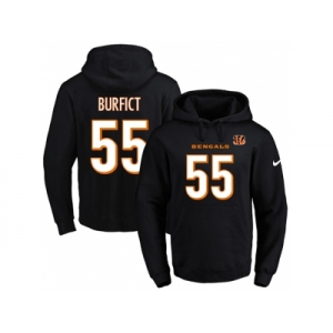 Nike Cincinnati Bengals #55 Vontaze Burfict Black Name & Number Pullover NFL Hoodie