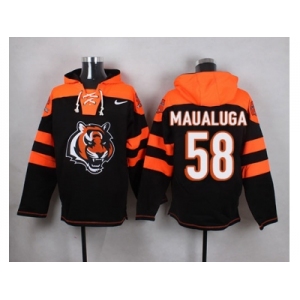 Nike Cincinnati Bengals #58 Rey Maualuga Black Player Pullover NFL Hoodie
