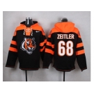 Nike Cincinnati Bengals #68 Kevin Zeitler Black Player Pullover NFL Hoodie