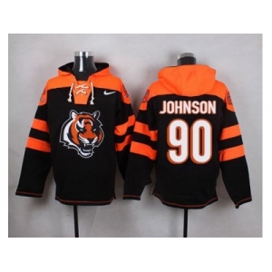Nike Cincinnati Bengals #90 Michael Johnson Black Player Pullover NFL Hoodie