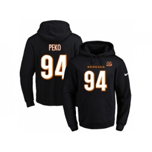 Nike Cincinnati Bengals #94 Domata Peko Black Name & Number Pullover NFL Hoodie