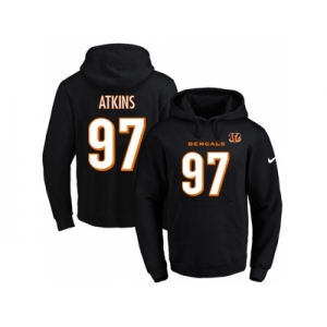 Nike Cincinnati Bengals #97 Geno Atkins Black Name & Number Pullover NFL Hoodie