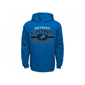 Detroit Lions Light Blue Long Pass Pullover Hoodie