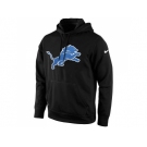 Men's Detroit Lions Nike Black KO Logo Essential Hoodie