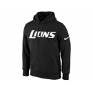Men's Detroit Lions Nike Black KO Wordmark Performance Hoodie