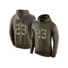 NFL Men's Nike Detroit Lions #23 Darius Slay JR Stitched Green Olive Salute To Service KO Performance Hoodie