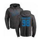 NFL Nike Detroit Lions #98 Damon Harrison Ash One Color Pullover Hoodie