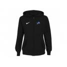 Women Detroit Lions Stadium Rally Full Zip Hoodie Black