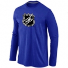 NHL Big & Tall Logo Blue Long Sleeve T-Shirt