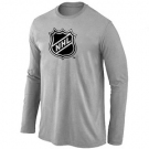 NHL Big & Tall Logo Light grey Long Sleeve T-Shirt