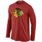 NHL Chicago Blackhawks Big & Tall Logo red Long Sleeve T-Shirt