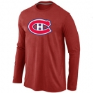 NHL Montréal Canadiens Big & Tall Logo red Long Sleeve T-Shirt