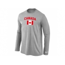 Nike 2014 Olympics Canada Flag Collection Locker Room Long Sleeve T-Shirt L.Grey