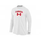 Nike 2014 Olympics Canada Flag Collection Locker Room Long Sleeve T-Shirt White