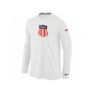 Nike Team USA Hockey Winter Olympics KO Collection Locker Room Long Sleeve T-Shirt White