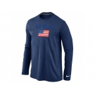 USA Olympics USA Flag Collection Locker Room Long Sleeve T-Shirt D.Blue