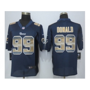 2015 New Nike St.Louis Rams #99 Donald Navy Blue Strobe Jerseys[Limited]