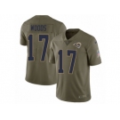 Men Nike Los Angeles Rams #17 Robert Woods Limited Olive 2017 Salute to Service NFL Jersey