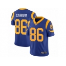 Men Nike Los Angeles Rams #86 Derek Carrier Royal Blue Alternate Vapor Untouchable Limited Player NFL Jersey