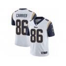 Men Nike Los Angeles Rams #86 Derek Carrier White Vapor Untouchable Limited Player NFL Jersey