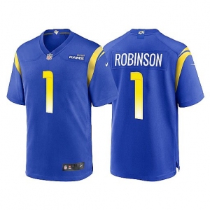 Men's Los Angeles Rams #1 Allen Robinson II 2021 Blue Vapor Untouchable Limited Stitched Jersey