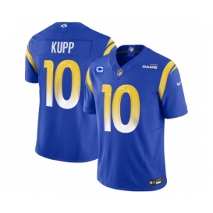 Men's Los Angeles Rams #10 Cooper Kupp Blue 2023 F.U.S.E. With 4-Star C Patch Vapor Vapor Limited Football Stitched Jersey