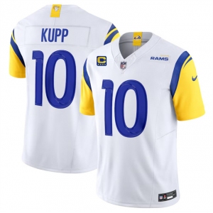 Men's Los Angeles Rams #10 Cooper Kupp White 2024 F.U.S.E With 4-Star C Patch Vapor Untouchable Limited Alternate Stitched Jersey