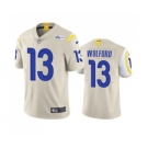 Men's Los Angeles Rams #13 John Wolford Bone Vapor Untouchable Limited Stitched Football Jersey