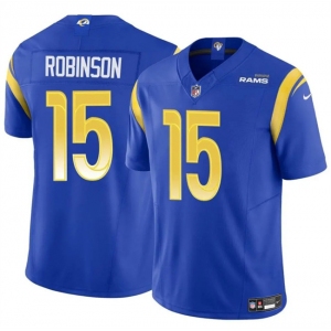 Men's Los Angeles Rams #15 Demarcus Robinson Blue 2024 F.U.S.E. Vapor Untouchable Stitched Football Jersey