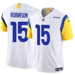 Men's Los Angeles Rams #15 Demarcus Robinson White 2024 F.U.S.E. Vapor Untouchable Stitched Football Jersey