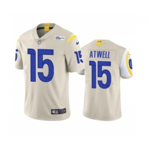 Men's Los Angeles Rams #15 Tutu Atwell Bone Vapor Untouchable Limited Stitched Football Jersey