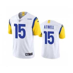 Men's Los Angeles Rams #15 Tutu Atwell White Vapor Untouchable Limited Stitched Football Jersey