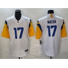 Men's Los Angeles Rams #17 Puka Nacua White Vapor Untouchable Limited Football Stitched Jersey