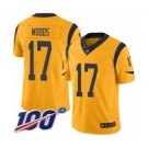 Men's Los Angeles Rams #17 Robert Woods Limited Gold Rush Vapor Untouchable 100th Season Football Jersey