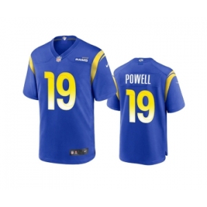 Men's Los Angeles Rams #19 Brandon Powell Royal Stitched Football Game Jersey