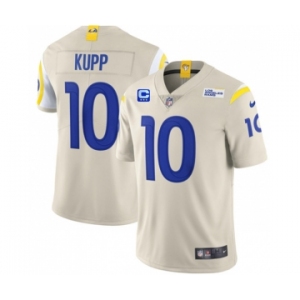 Men's Los Angeles Rams 2022 #10 Cooper Kupp Bone White With 3-star C Patch Vapor Untouchable Limited Stitched NFL Jersey