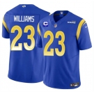 Men's Los Angeles Rams #23 Kyren Williams Blue 2025 F.U.S.E. With 1-Star C Patch Vapor Untouchable Football Stitched Jersey