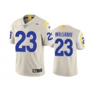 Men's Los Angeles Rams #23 Kyren Williams Bone Vapor Untouchable Limited Stitched Football Jersey