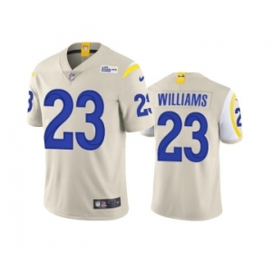 Men's Los Angeles Rams #23 Kyren Williams Bone Vapor Untouchable Limited Stitched Football Jersey