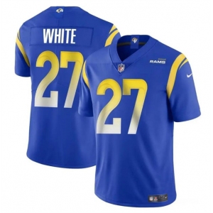 Men's Los Angeles Rams #27 Tre'Davious White Blue Vapor Untouchable Football Stitched Jersey